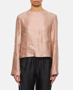 Pink Round Neck Blouse 1