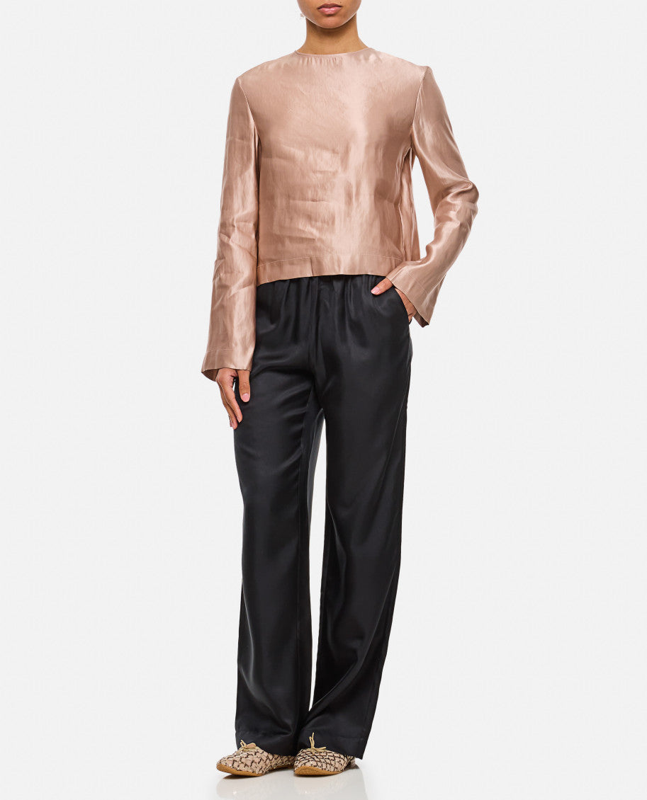 Pink Round Neck Blouse 2
