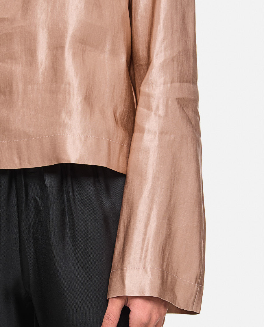 Pink Round Neck Blouse 4