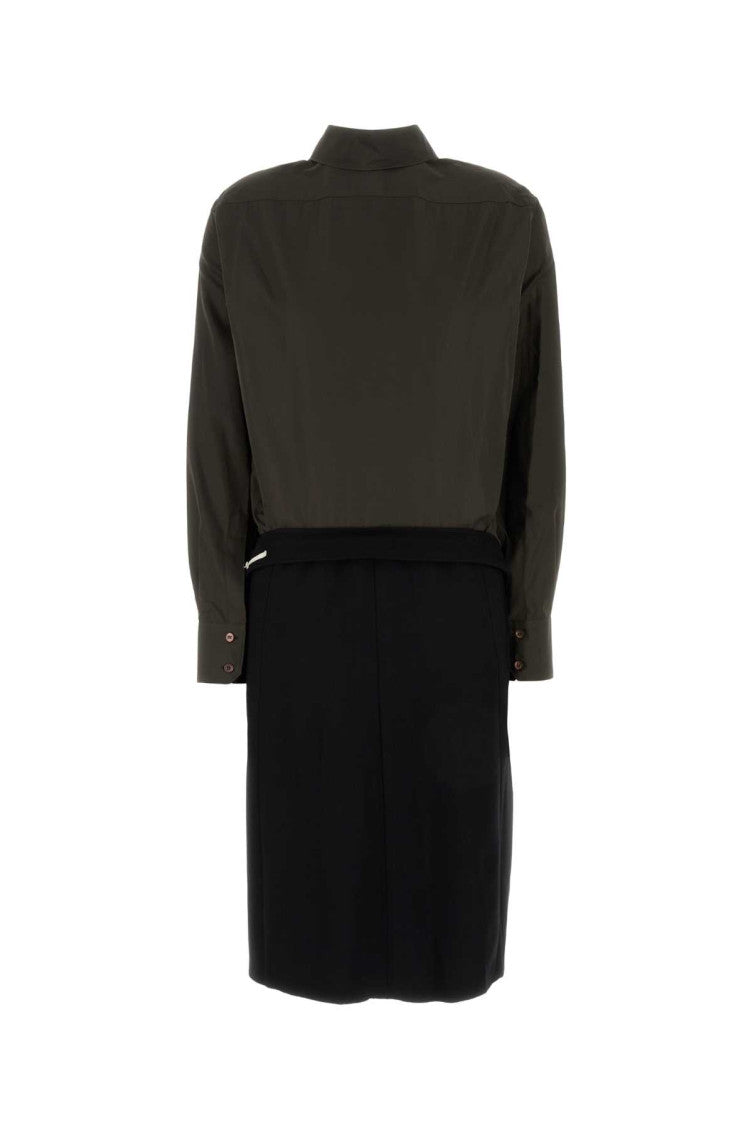 Two-tone Reversed Shirtdress 1