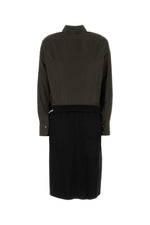 Two-tone Reversed Shirtdress 1
