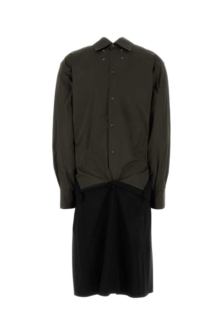 Two-tone Reversed Shirtdress 2