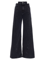 Black Jeans asymmetrical waist 1