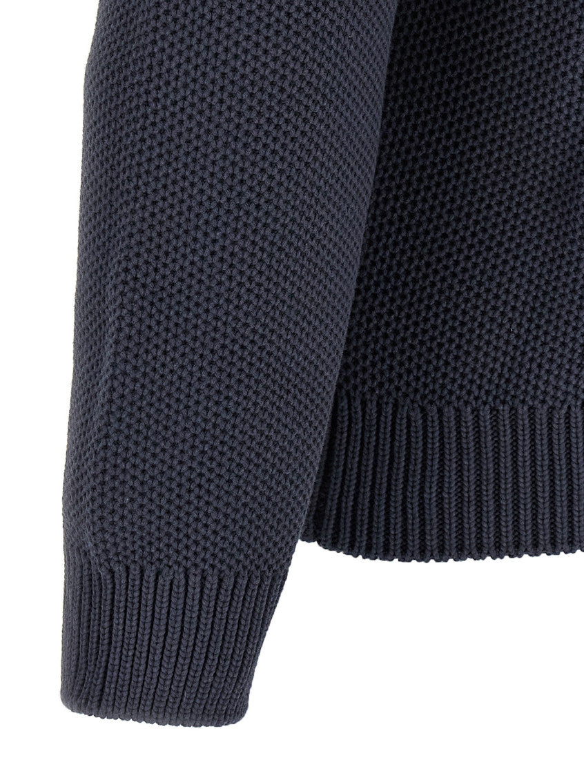 Grey 'Varsity' sweater 4