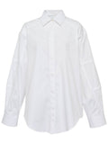 White Oversized Logo Shirt 1