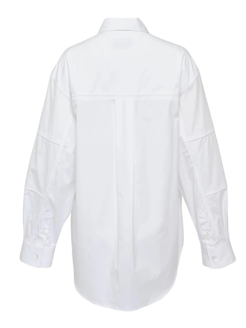 White Oversized Logo Shirt 2