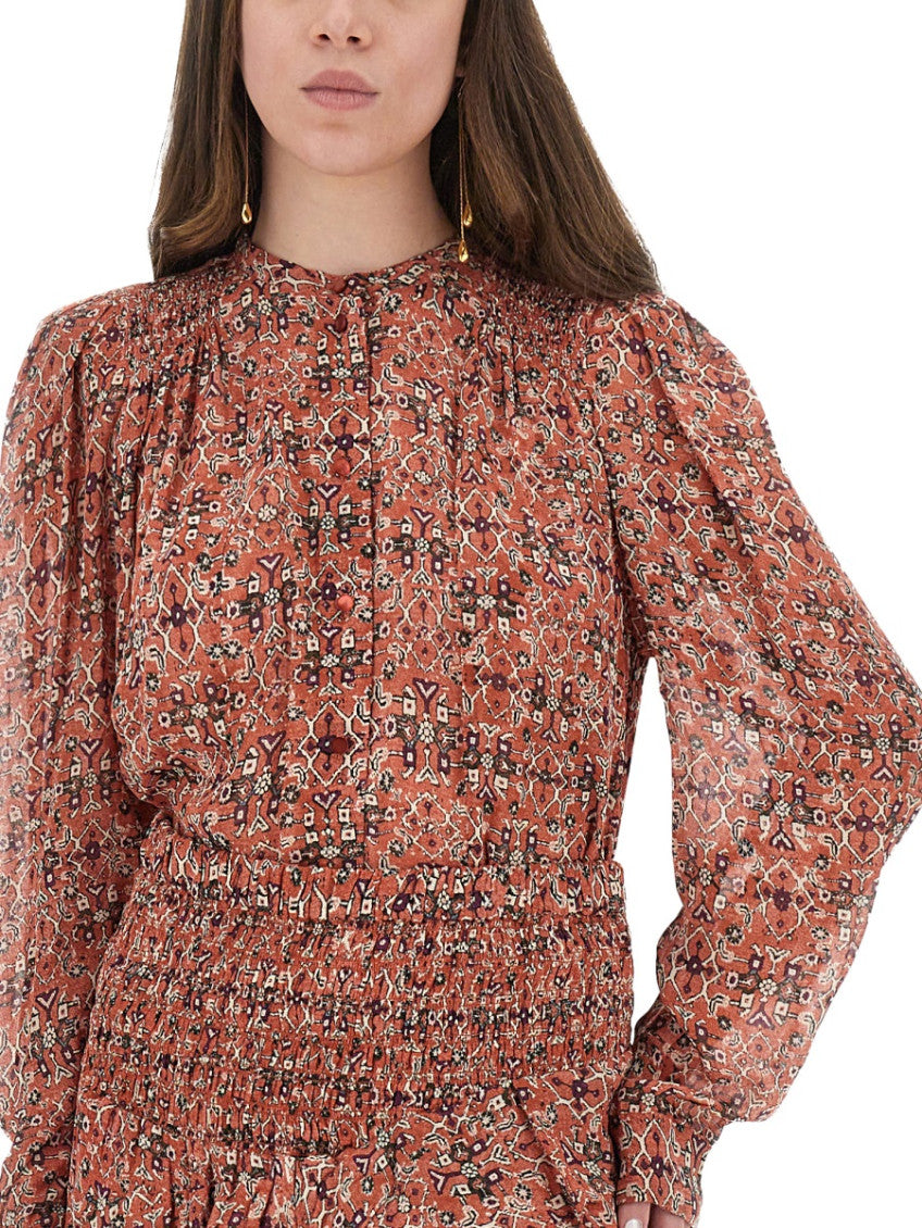 Red Relaxed Printed Shirt 3