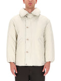 White Solid Hood Jacket 1