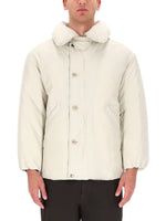 White Solid Hood Jacket 1