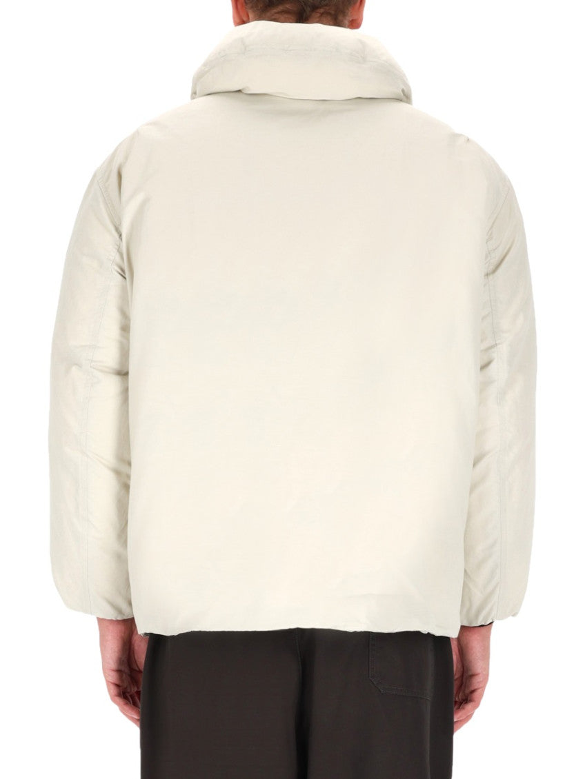 White Solid Hood Jacket 3