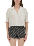 White Regular Stripes Shirt 1