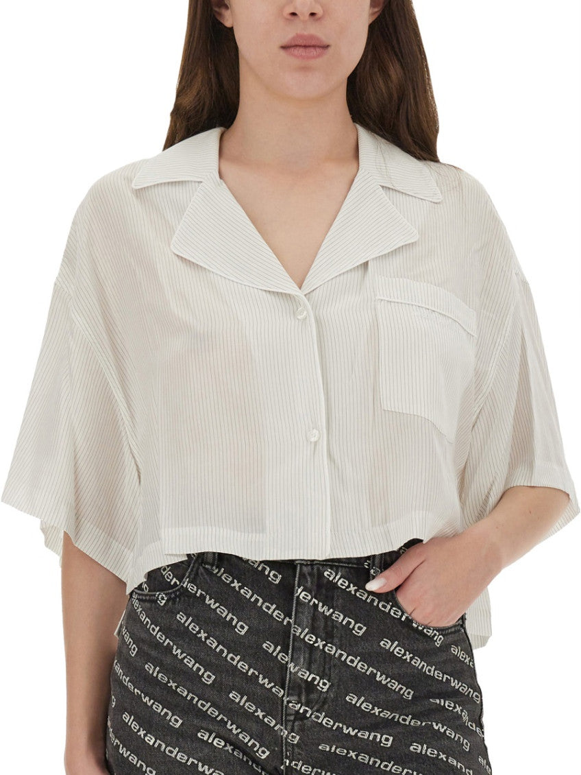 White Regular Stripes Shirt 3