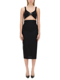 Black Scoop Neck Midi Dress 1