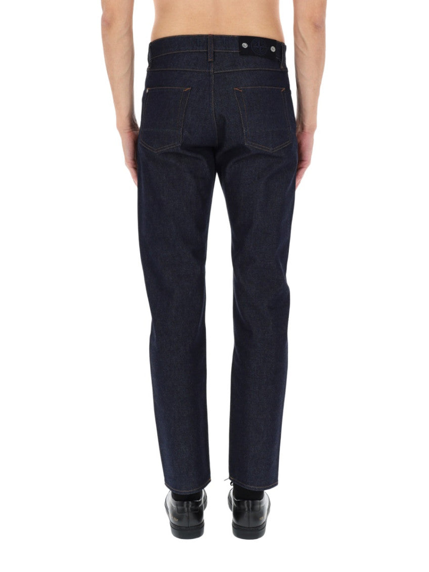 Navy Blue Solid Jeans 5