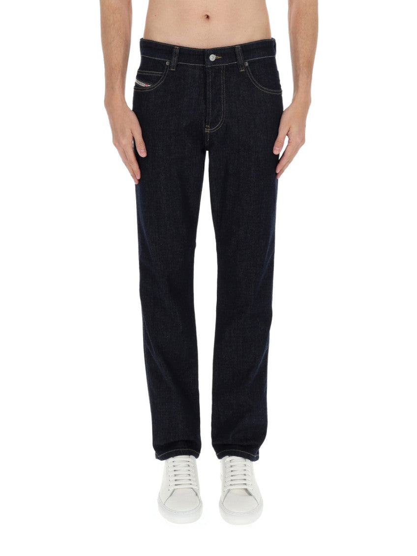 Dark Blue Mid Rise Jeans 2