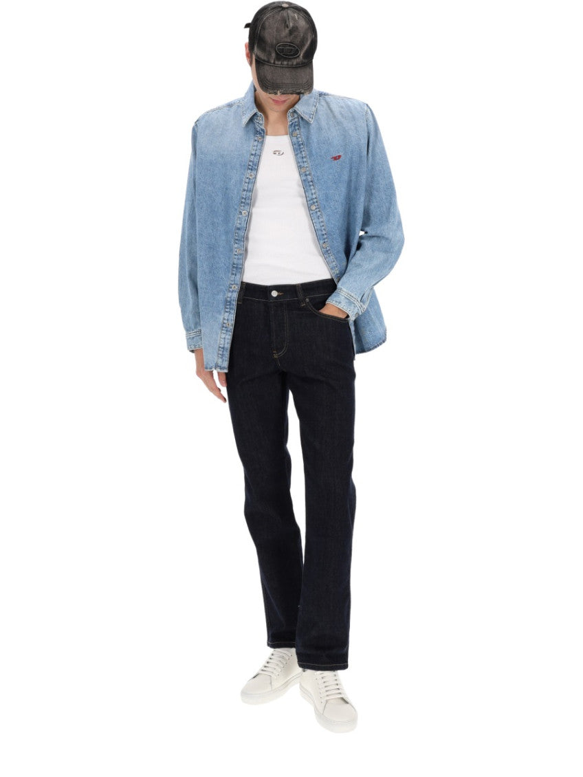 Dark Blue Mid Rise Jeans 3