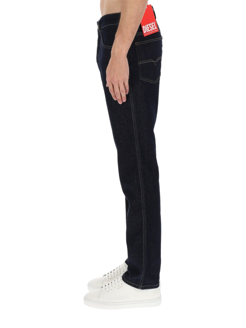 Dark Blue Mid Rise Jeans 4