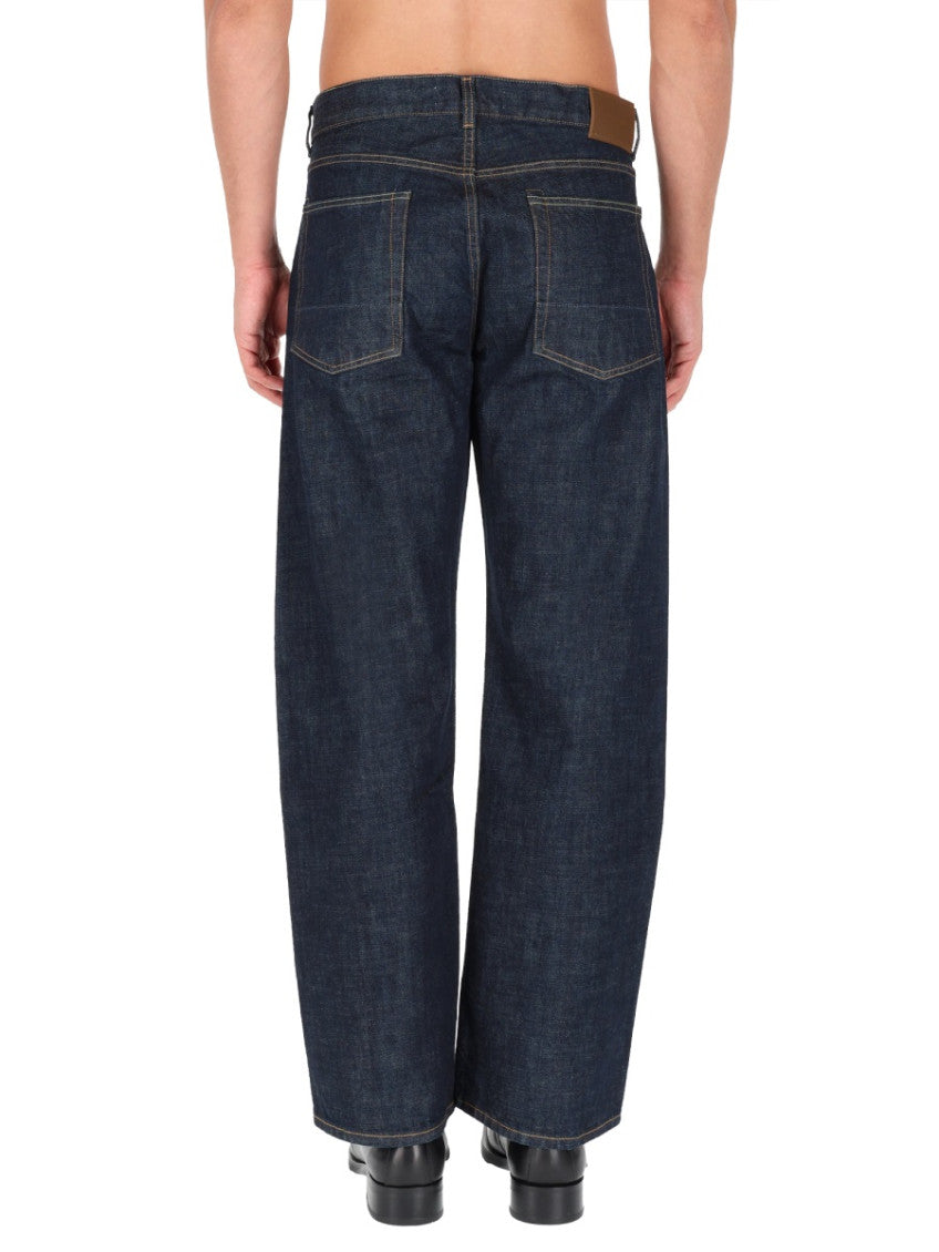 Dark Blue Straight Jeans 5
