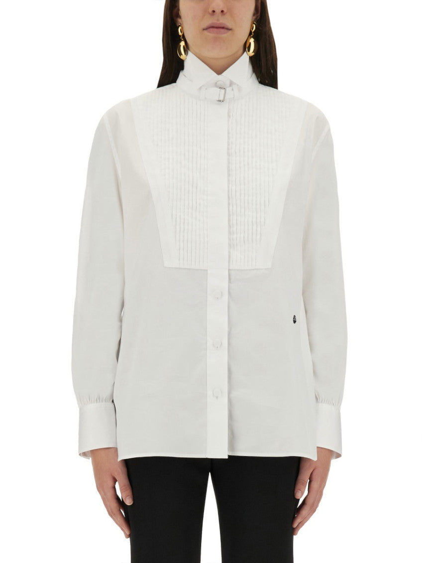 White Regular Solid Shirt 1