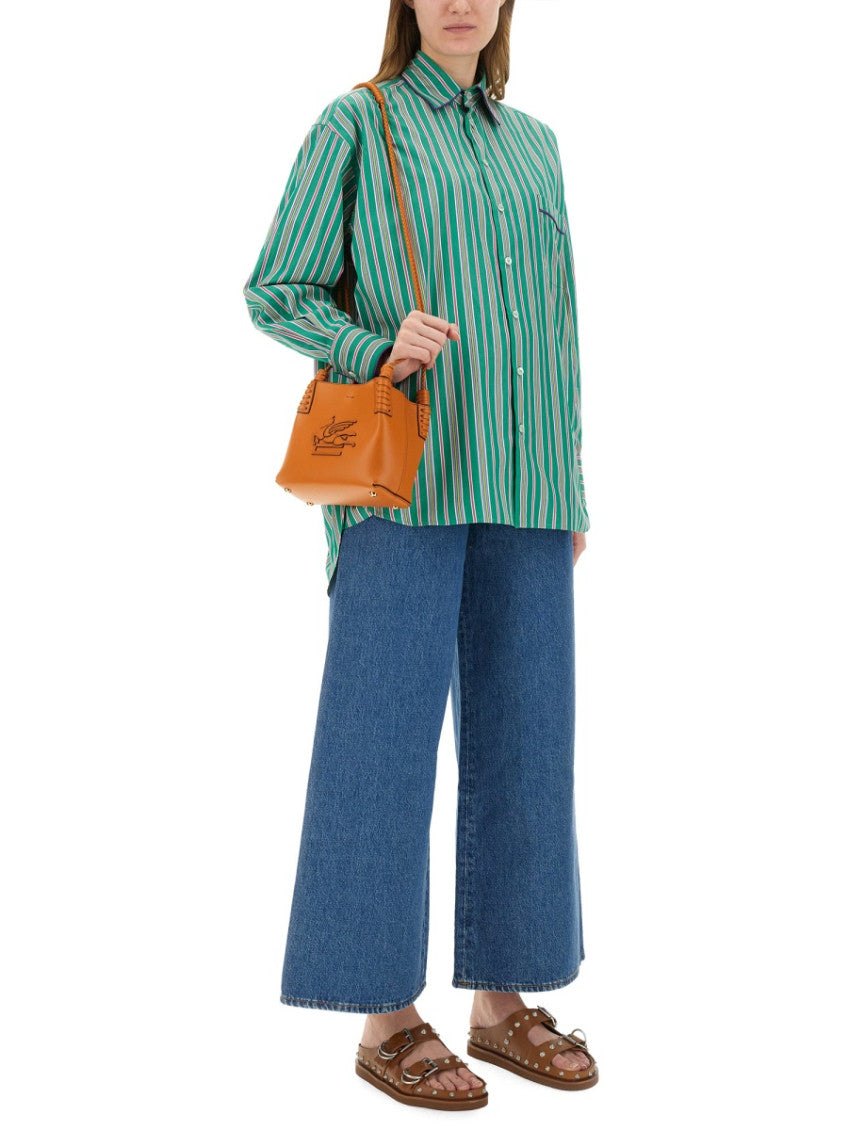 Green Relaxed Stripes Shirt 4