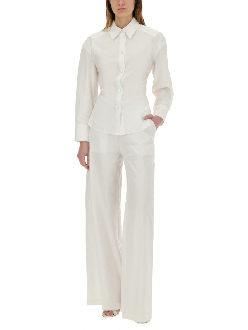 White Tailored Solid Shirt 4