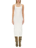White Square Neck Midi Dress 1