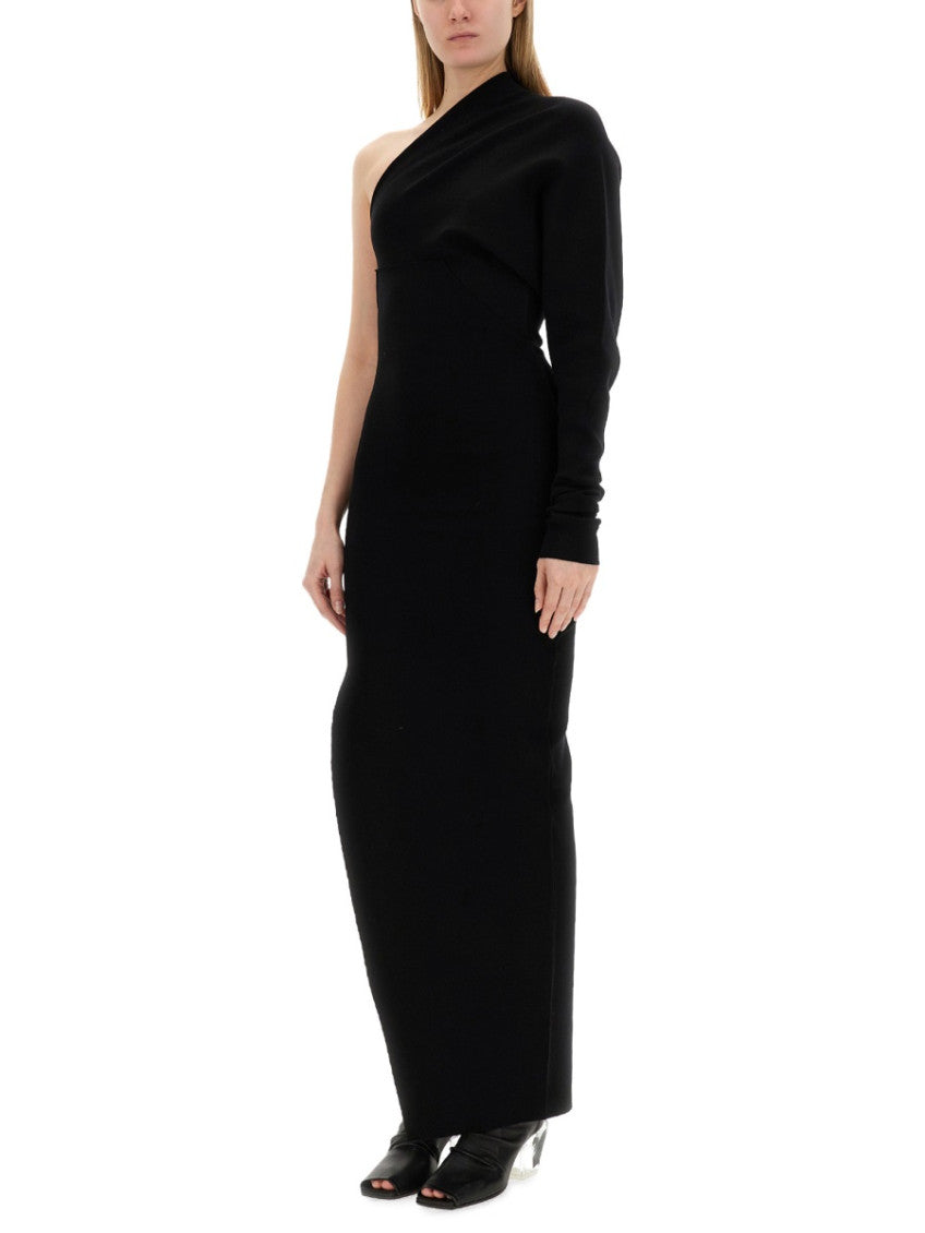 Black One Shoulder Maxi Dress 2