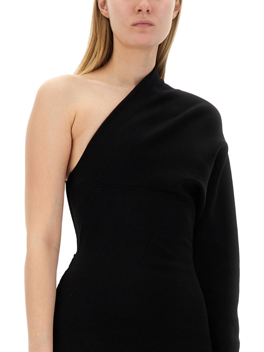 Black One Shoulder Maxi Dress 4