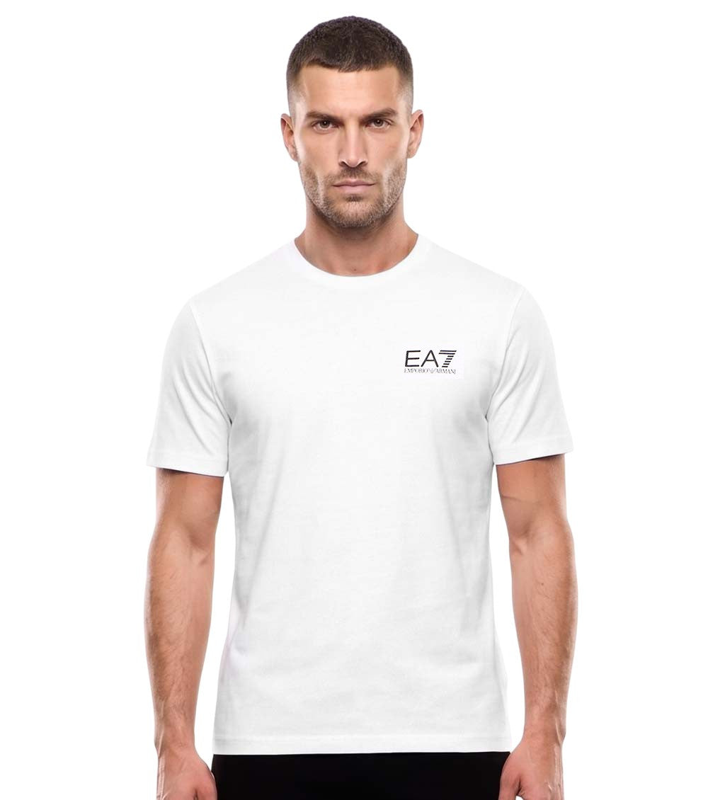 White Logo Crew Neck T-Shirt 2
