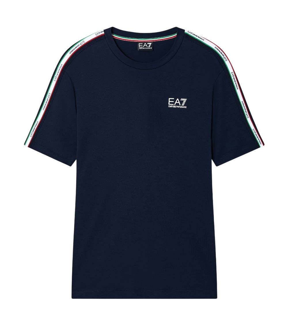 Blue Logo Crew Neck T-Shirt 1