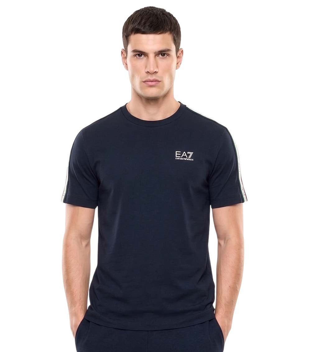Blue Logo Crew Neck T-Shirt 2