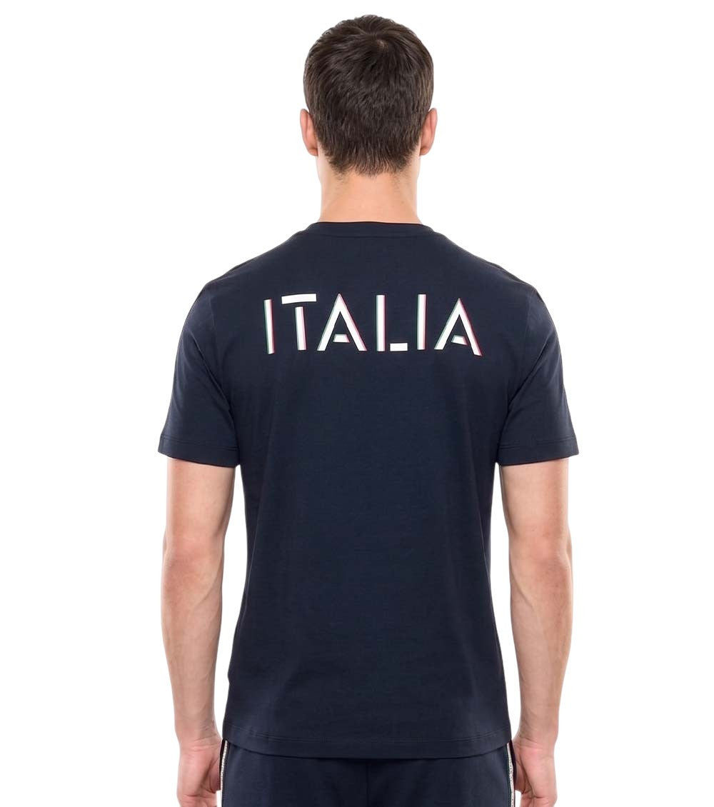 Blue Logo Crew Neck T-Shirt 3