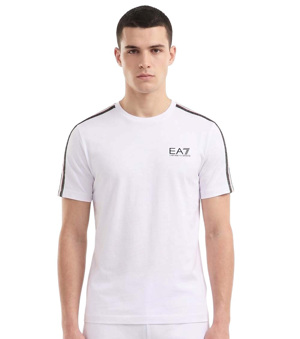 White Logo Crew Neck T-Shirt 3