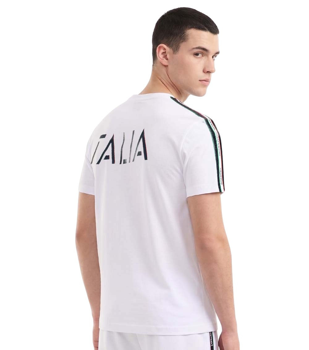 White Logo Crew Neck T-Shirt 4