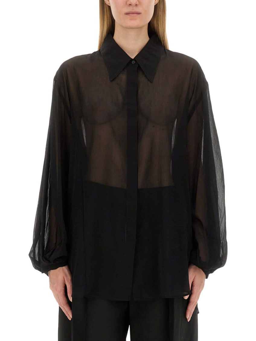 Black Oversized Solid Shirt 1