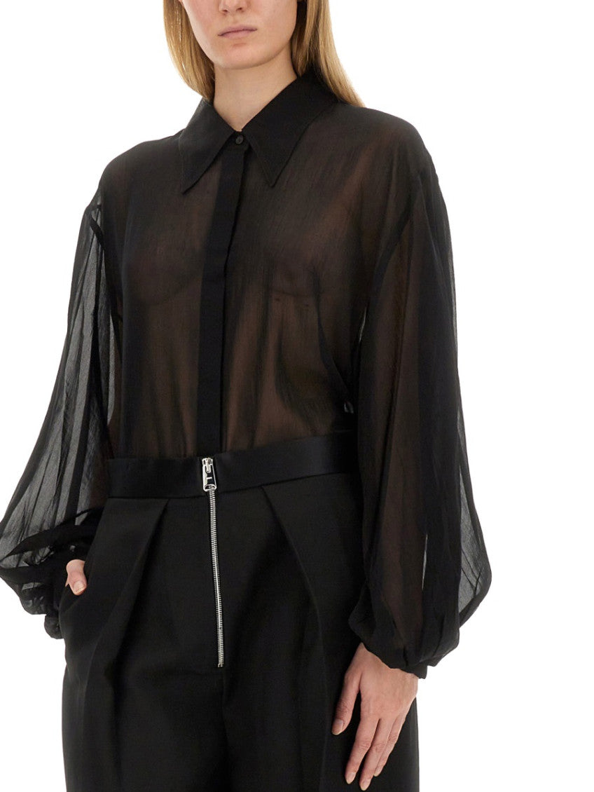 Black Oversized Solid Shirt 3