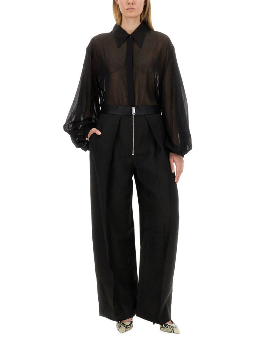 Black Oversized Solid Shirt 4
