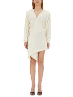 White V Neck Mini Dress 1