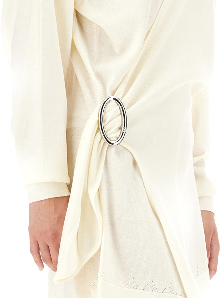 White V Neck Mini Dress 4