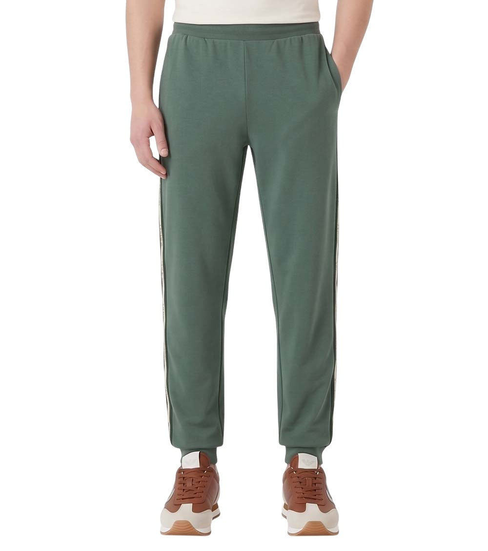 Green Cotton Logo Jogger 1
