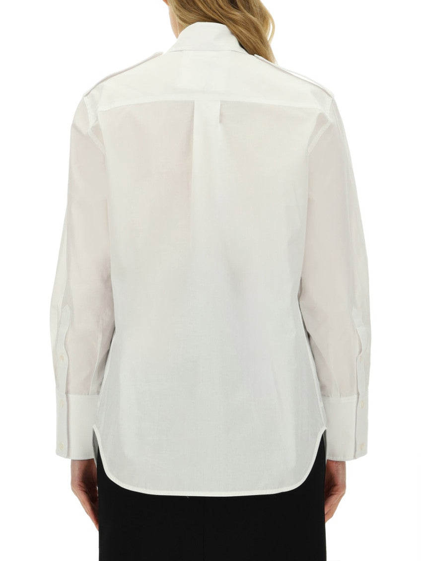 White Oversized Solid Shirt 2