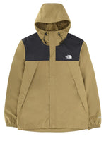 Beige Color Block Hood Jacket 1