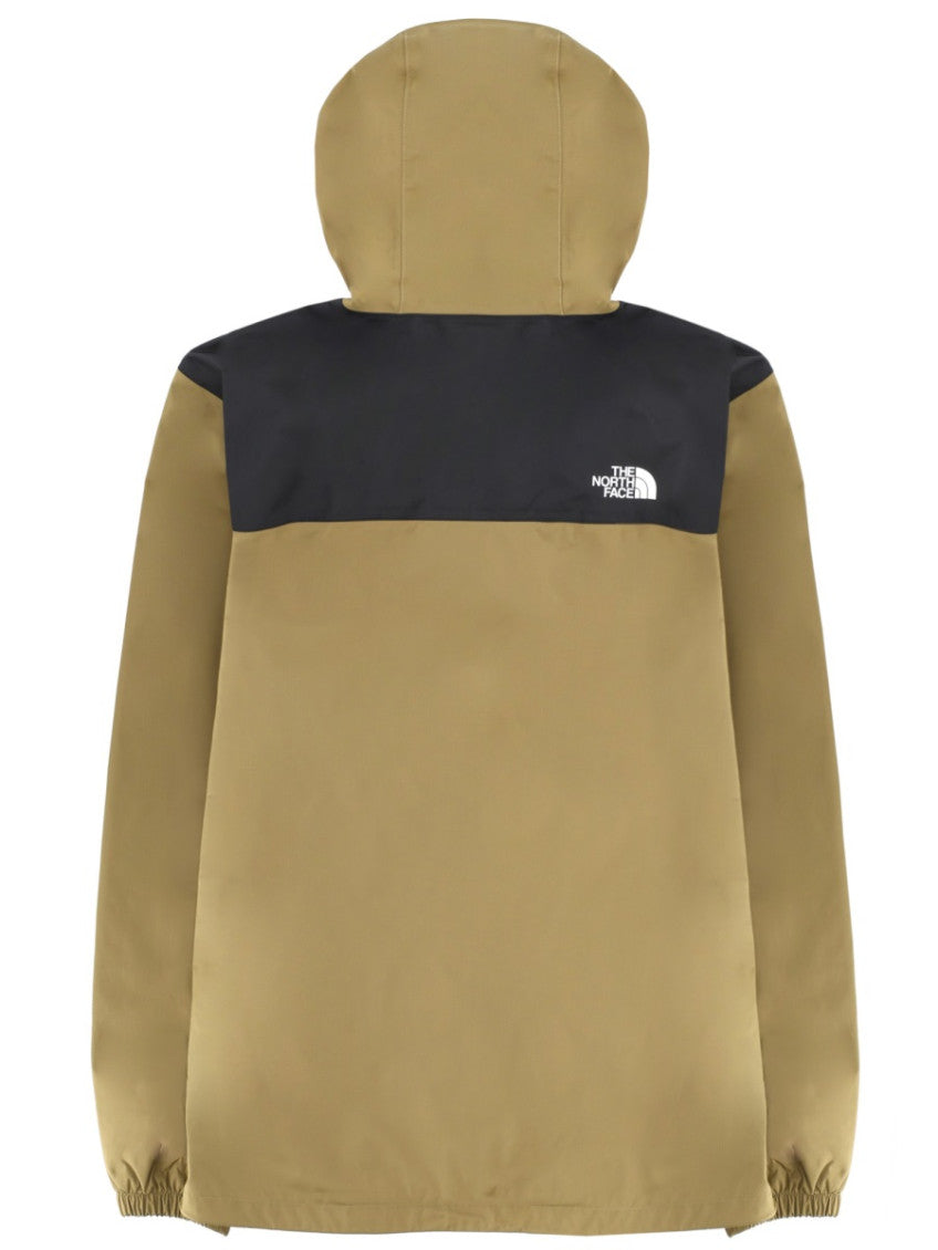 Beige Color Block Hood Jacket 2