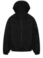 Black Solid Hood Jacket 1