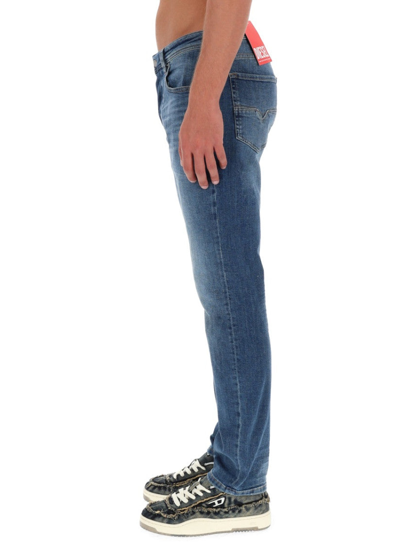 Blue Mid Rise Jeans 3