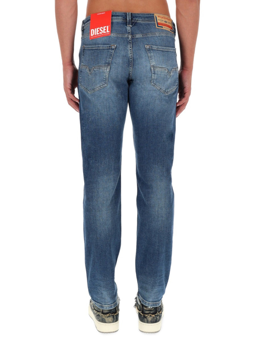 Blue Mid Rise Jeans 4