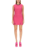 Fuchsia Round Neck Mini Dress 1