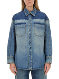 Denim Oversized Solid Shirt 1