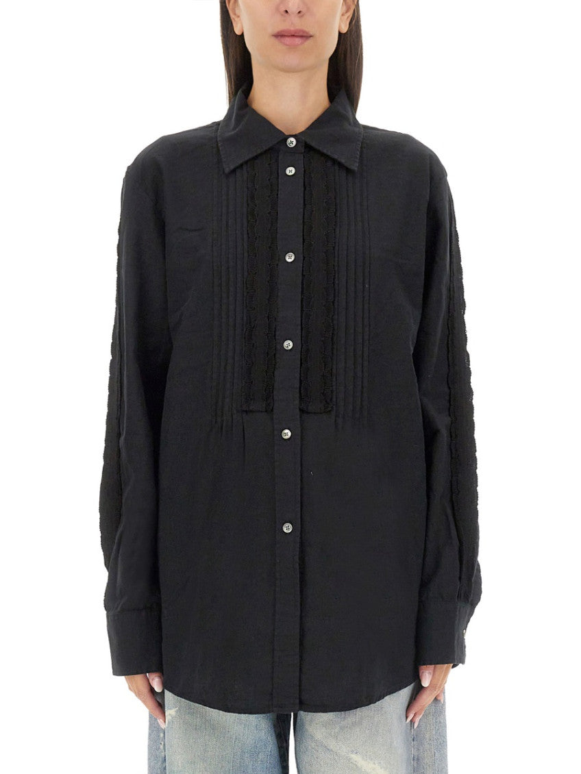 Black Relaxed Textured Shirt 1