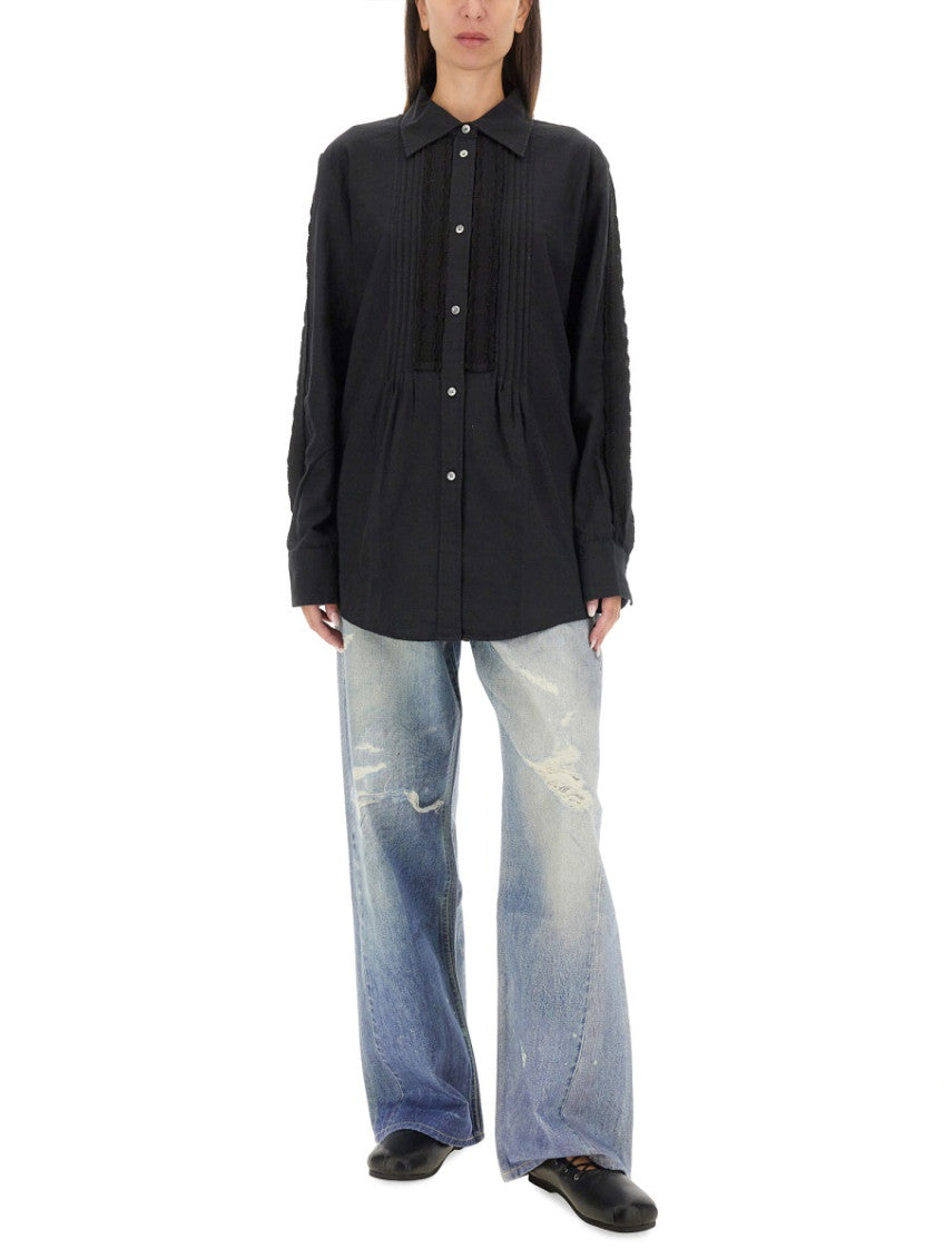 Black Relaxed Textured Shirt 4